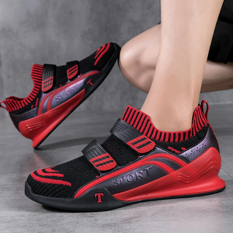 Women'S Shoes Weightlifting - ผู้ชายยกน้ําหนักรองเท้าในร่ม Squat Deadlift รองเท้ากีฬาฟิตเนสรองเท้าการฝึกอบรมที่ครอบคลุมรองเท้า Professional Squat