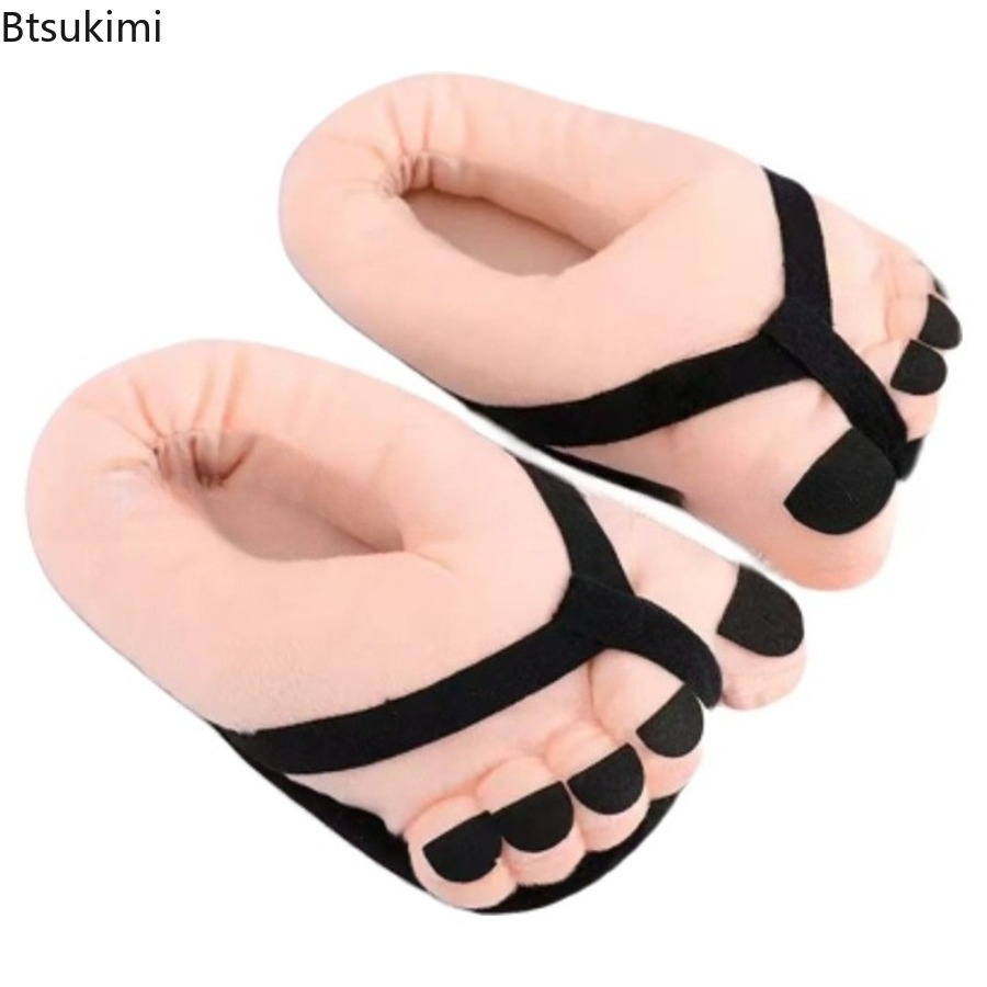 Women Shoes For Big Feet - รองเท้าแตะคู่รักแบบใหม่ประจำปี 2026 สำหรับฤดูหนาว ดีไซน์สร้างสรรค์ น่ารัก ตลก