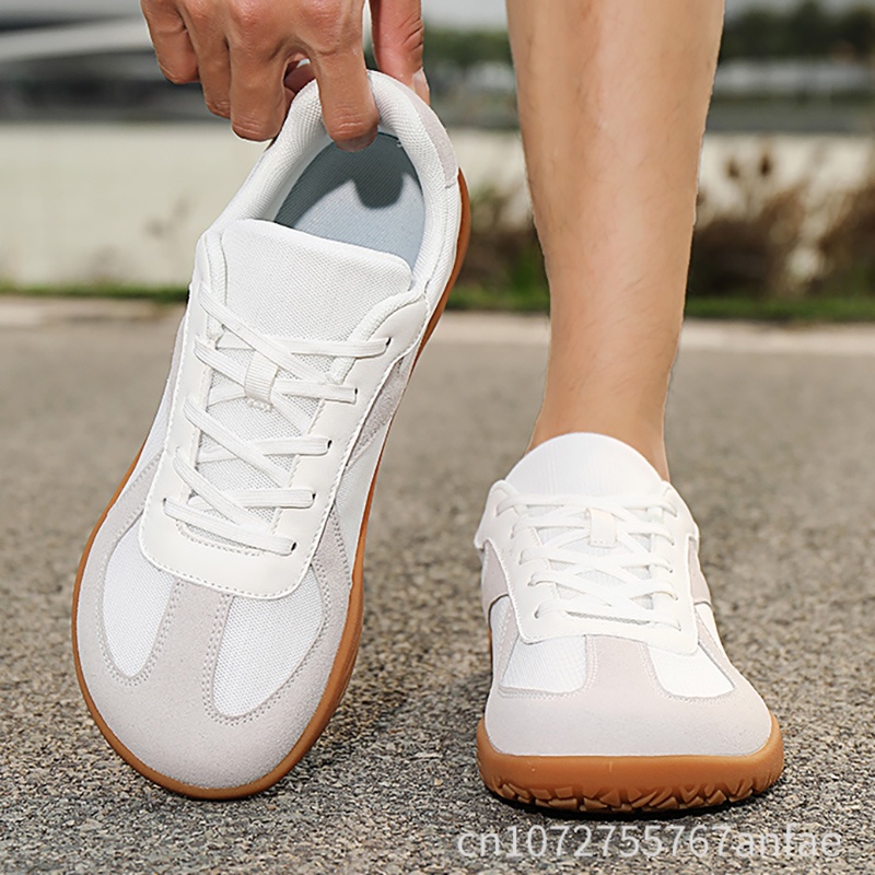 Women'S Shoes Zero Drop - รองเท้าหัวกว้างแบบเท้าเปล่าสำหรับผู้ชายและผู้หญิง รองเท้าผ้าใบแบบมินิมอล Zero Drop สไตล์เรโทร รองเท้าเดินเล่นกลางแจ้ง