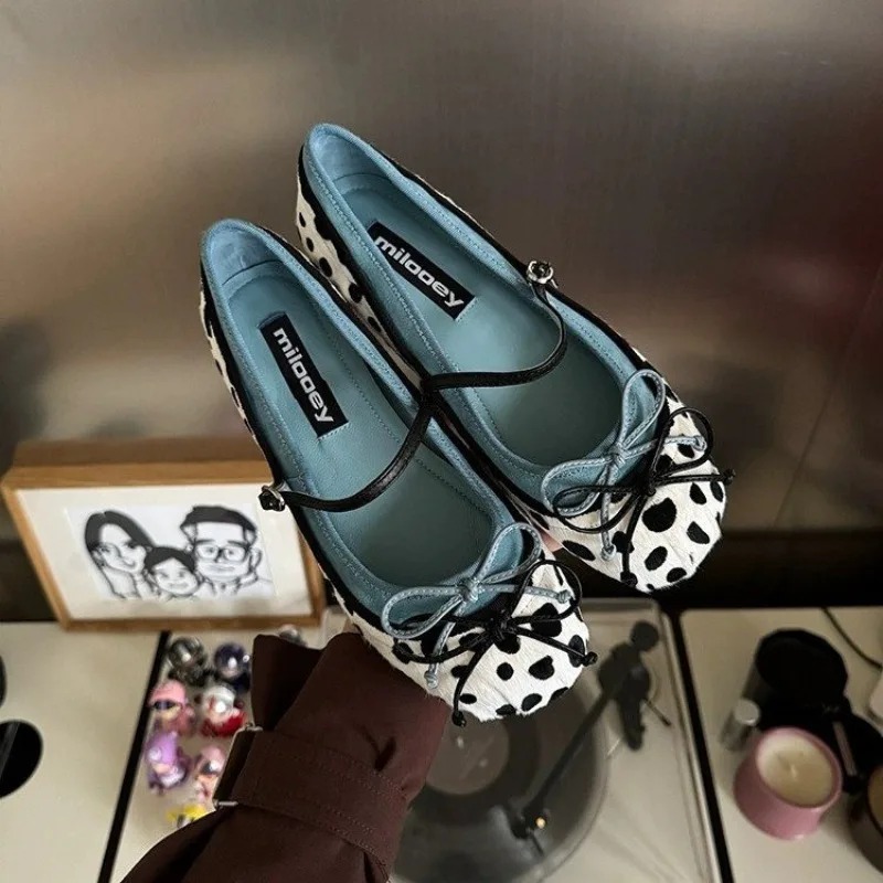 Women Shoes Heels - รองเท้าบัลเล่ต์ทรงกลมพื้นเรียบแบบฝรั่งเศสปี 2026 แฟชั่นสายรัดแบบชิ้นเดียว รองเท้าเจนอเนกประสงค์สำหรับผู้หญิง