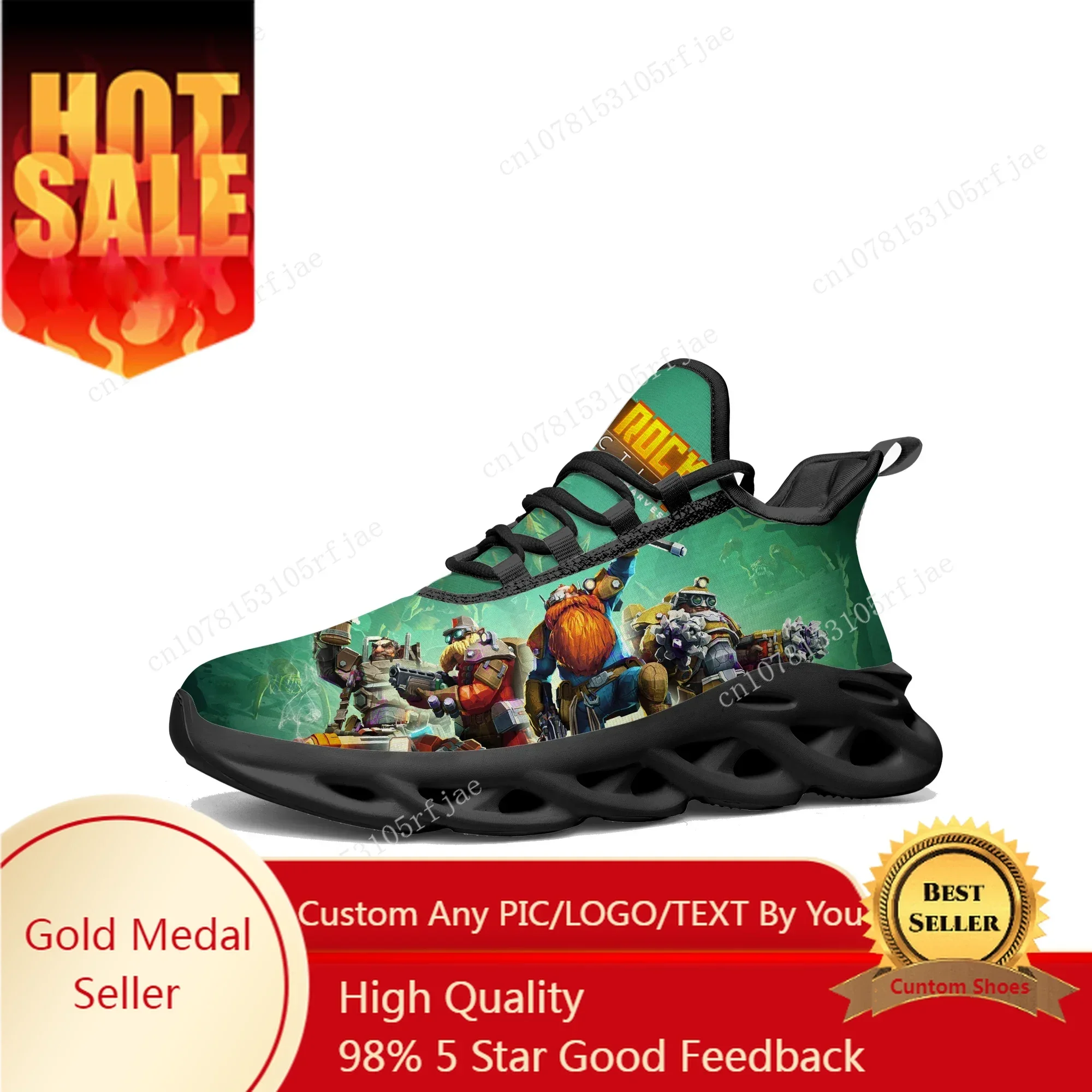Women'S Shoes Running Sports - ดีพ ร็อค กาแลกติก แฟลตส์รองเท้าผ้าใบการ์ตูนเกมบุรุษสตรีรองเท้าวิ่งกีฬารองเท้าผูกเชือกแบบสั่งทำพิเศษ