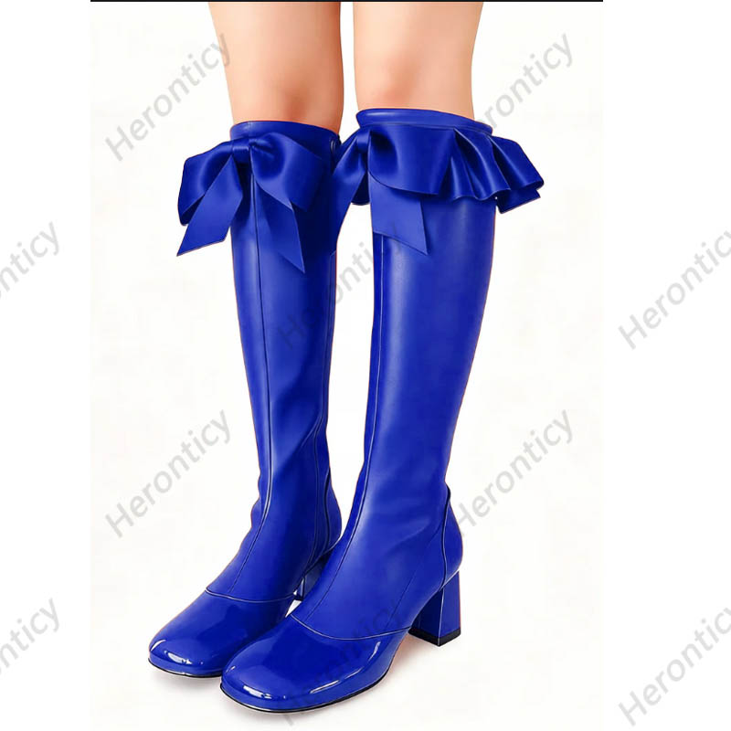 รองเท้าบูทหนังสูงถึงเข่าสีดำทำ - Zip Up Boots Short บทวิจารณ์และราคา