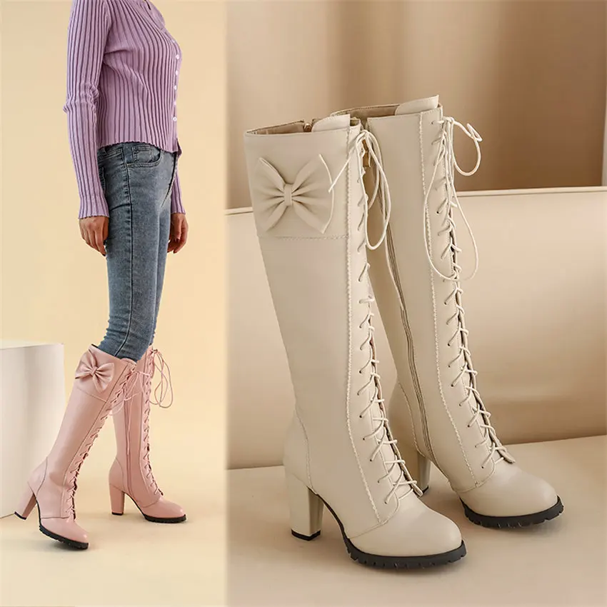 รองเท้าบูทโลลิต้าแบบผูกเชือกทร - Zip Up Boots Short บทวิจารณ์และราคา