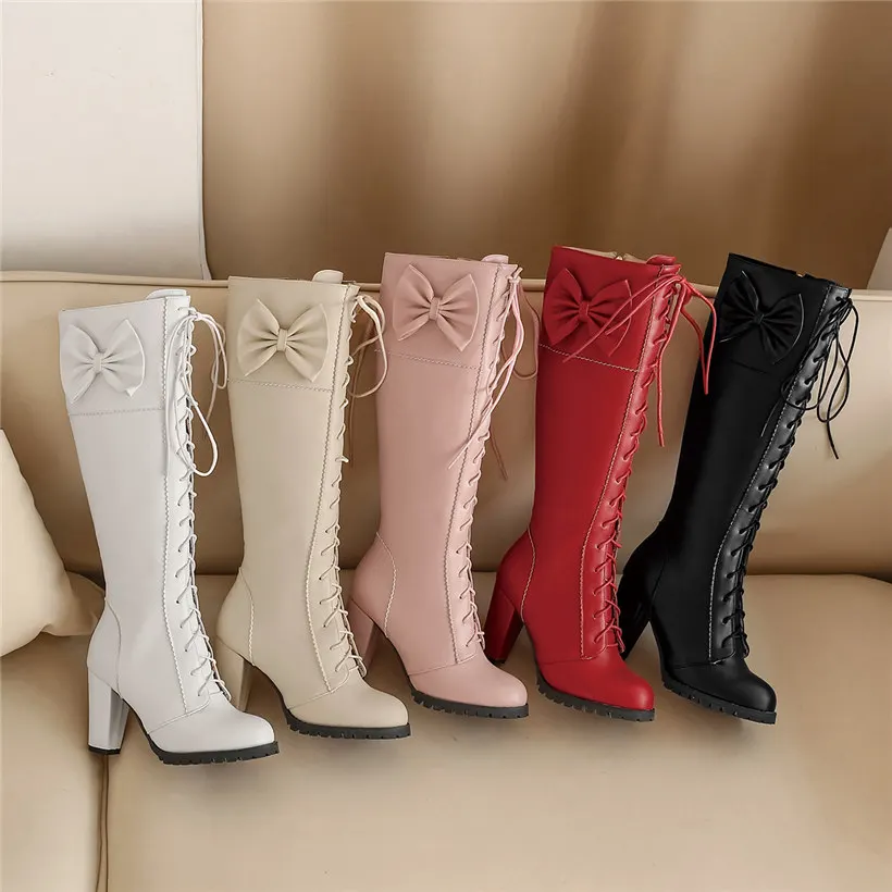 รองเท้าบูทโลลิต้าแบบผูกเชือกทร - Zip Up Boots Short บทวิจารณ์และราคา