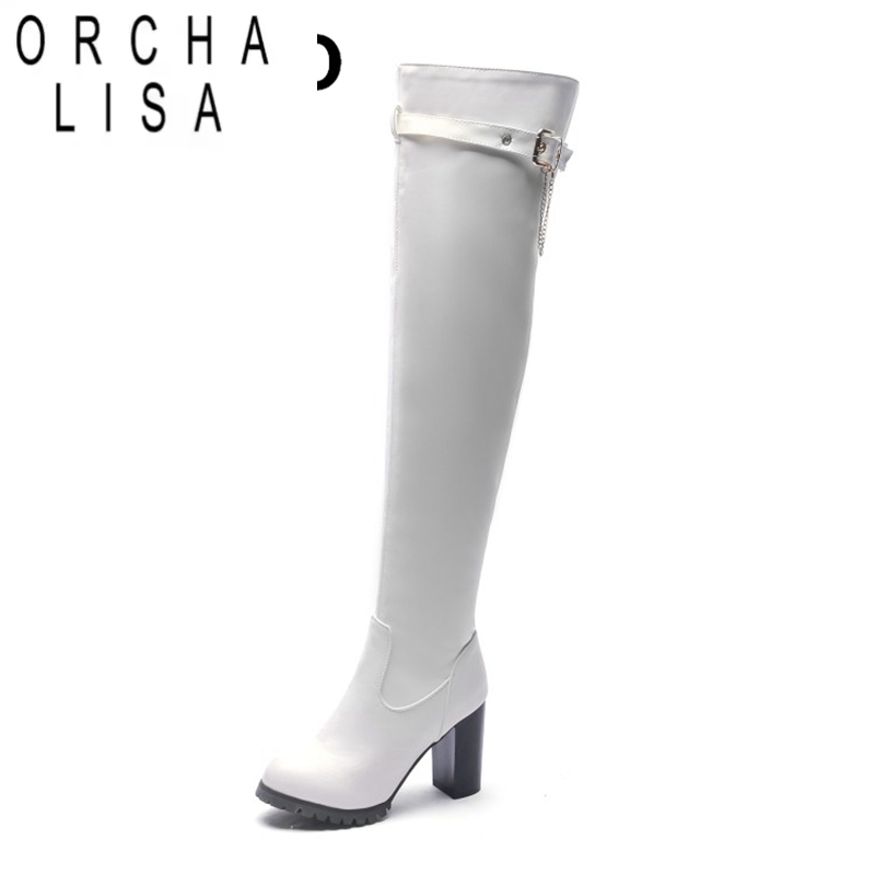 รองเท้าบูทสูงถึงต้นขา ORCHA LI - Zip Up Boots Short บทวิจารณ์และราคา