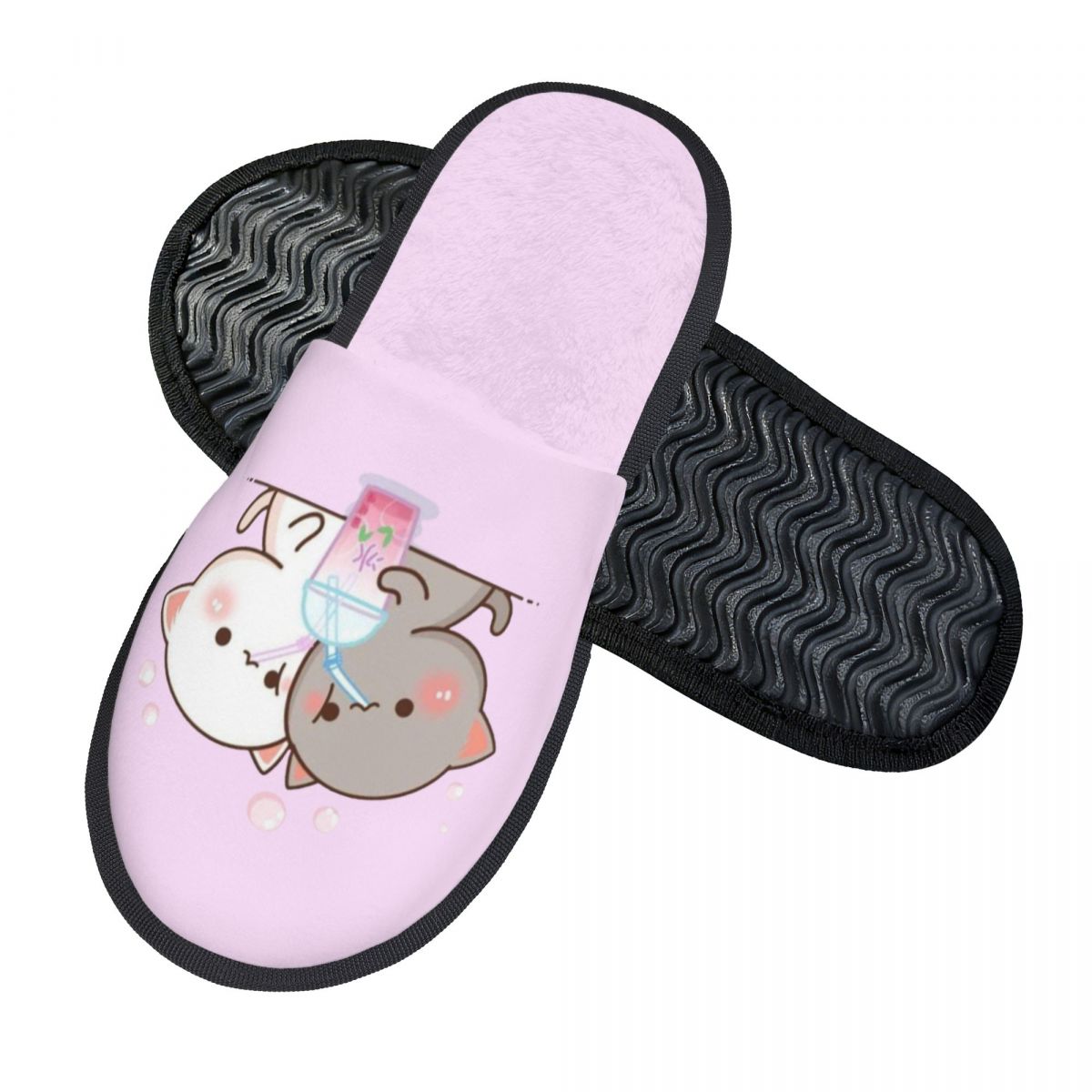รองเท้าแตะคู่รักลายแมวโมจิพีชแ - Women Shoes Mochi บทวิจารณ์และราคา
