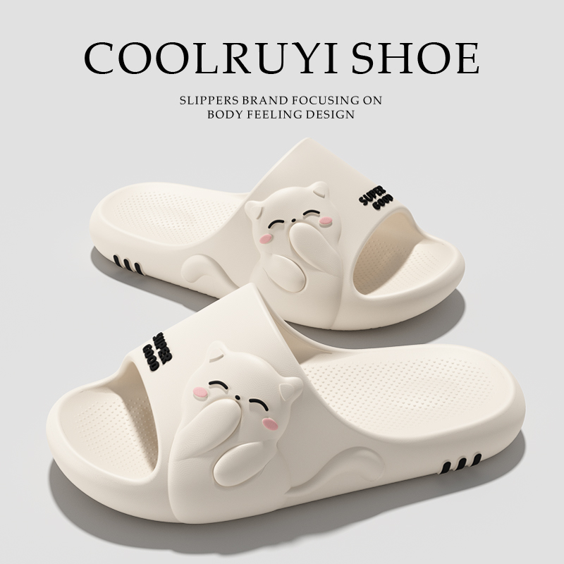 รองเท้าแตะคู่รักลายการ์ตูนแมว  - Women'S Shoes Plus Size บทวิจารณ์และราคา