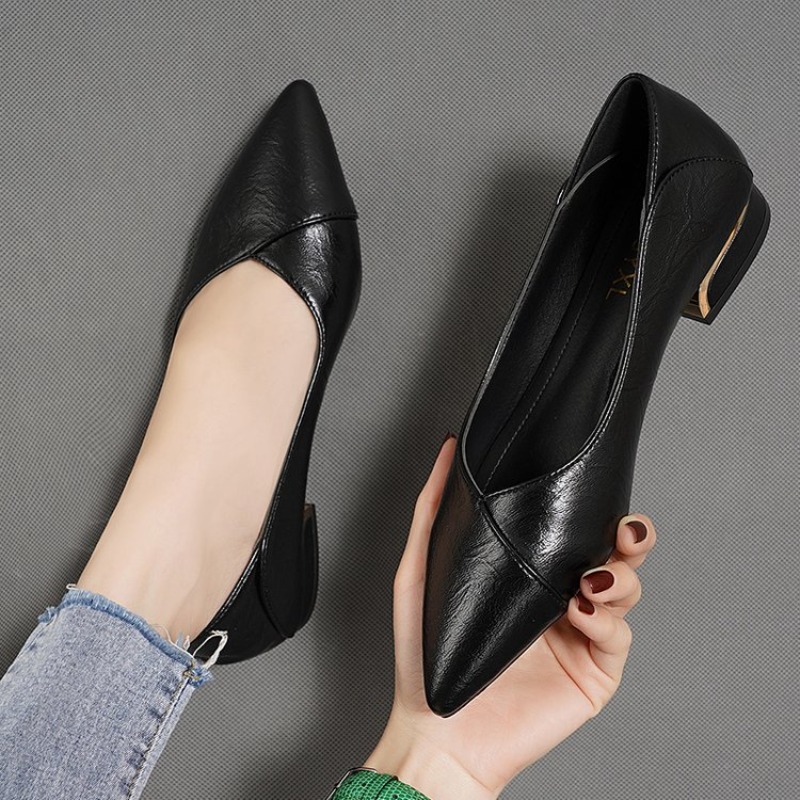 รองเท้าหนังผู้หญิงทรงหัวแหลม ส - Women Shoes Heels บทวิจารณ์และราคา