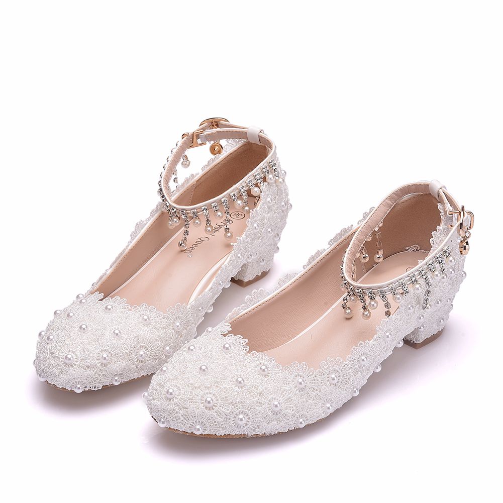 รองเท้าส้นเตี้ยแบบปิดหัวสำหรับ - Women Shoes Heels บทวิจารณ์และราคา