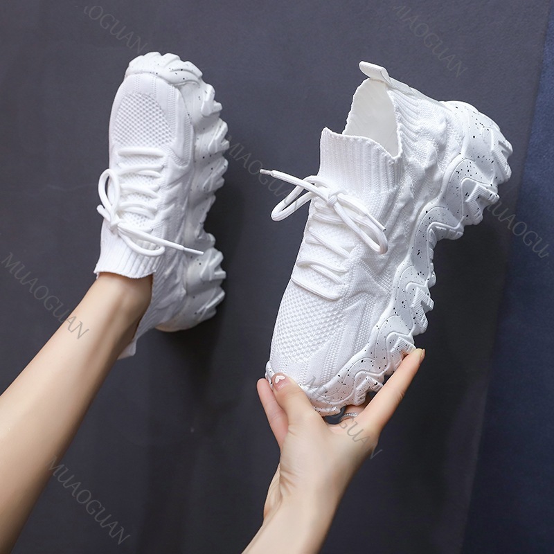 รองเท้าผ้าใบผู้หญิงแบบหนา ระบา - Women'S Shoes Running Sports บทวิจารณ์และราคา
