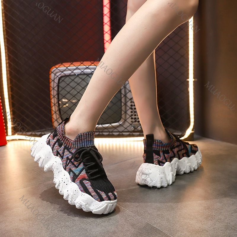 รองเท้าผ้าใบผู้หญิงแบบหนา ระบา - Women'S Shoes Running Sports บทวิจารณ์และราคา