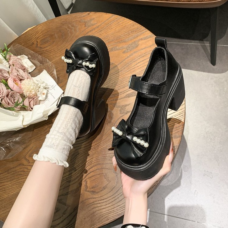 รองเท้าโลลิต้าสีดำ ปี 2026 รอง - Women Shoes Heels บทวิจารณ์และราคา