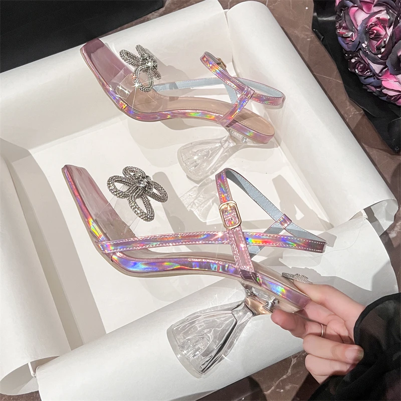 รองเท้าส้นสูงแฟชั่นผู้หญิง Ane - Clear Strap Heel บทวิจารณ์และราคา