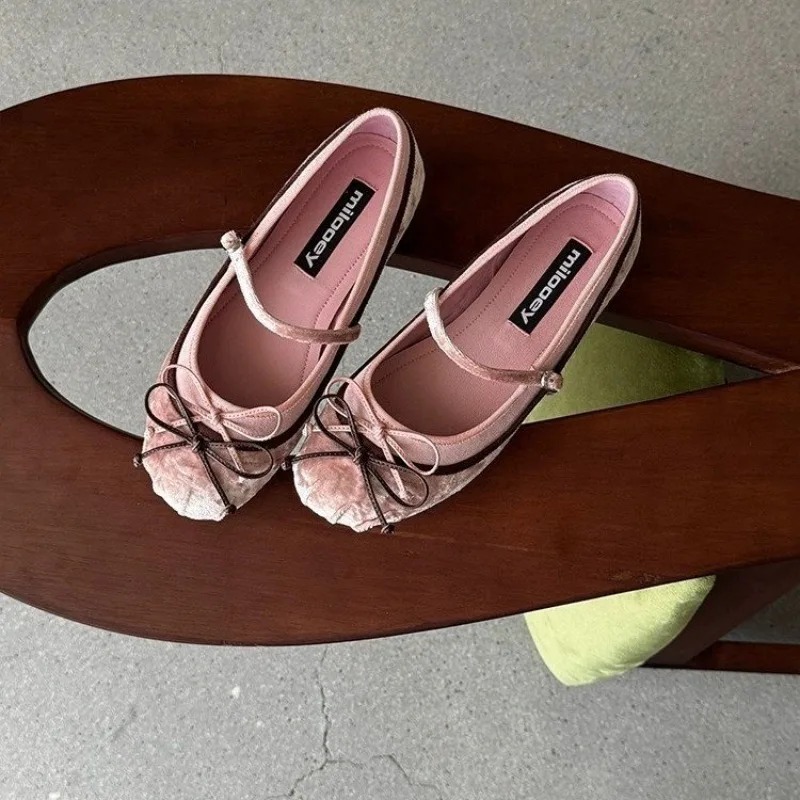 รองเท้าบัลเล่ต์ทรงกลมพื้นเรียบ - Women Shoes Heels บทวิจารณ์และราคา
