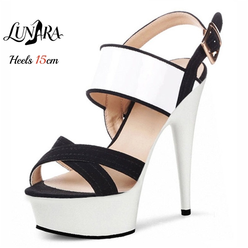 รองเท้าส้นเข็มแบบแพลตฟอร์มใส 1 - Clear Strap Heel บทวิจารณ์และราคา