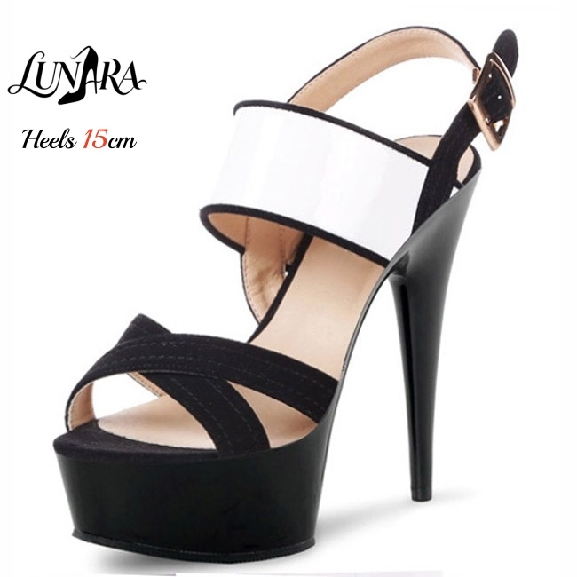 รองเท้าส้นเข็มแบบแพลตฟอร์มใส 1 - Clear Strap Heel บทวิจารณ์และราคา