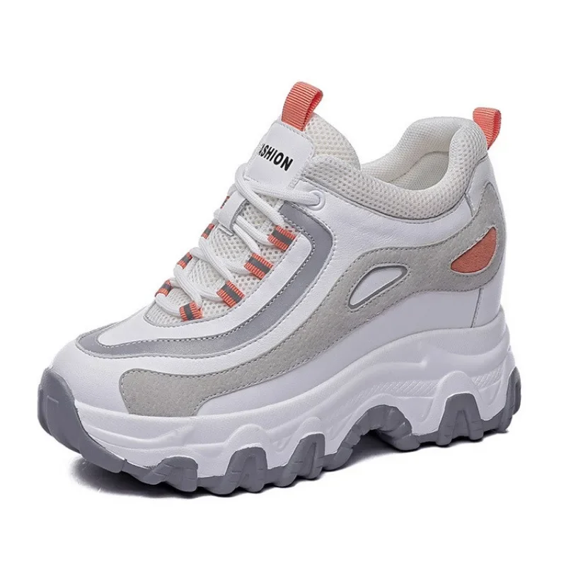 9 ซม.ของแท้หนังแพลตฟอร์ม WEDGE - Wedge Heeled Sneaker บทวิจารณ์และราคา