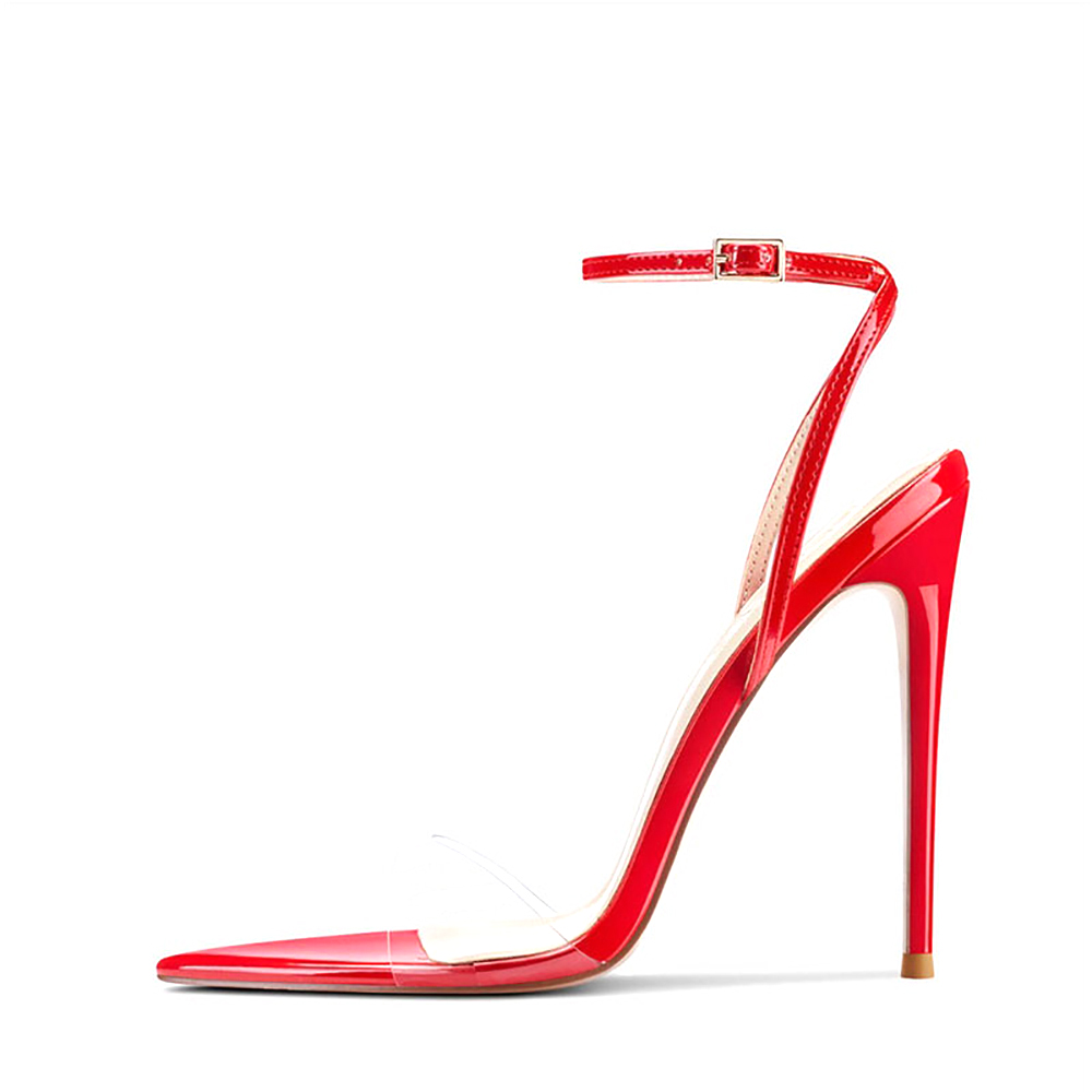 รองเท้าส้นสูงแบบเปิดนิ้วเท้า ส - Clear Strap Heel บทวิจารณ์และราคา