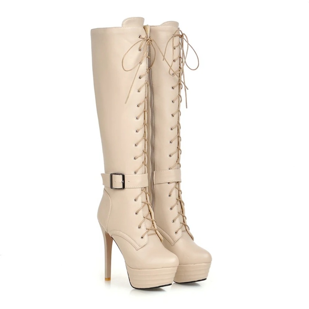 รองเท้าบูทสูงถึงเข่า ผู้หญิง แ - Zip Up Boots Short บทวิจารณ์และราคา