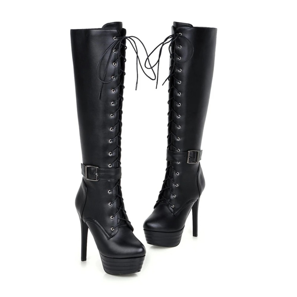 รองเท้าบูทสูงถึงเข่า ผู้หญิง แ - Zip Up Boots Short บทวิจารณ์และราคา