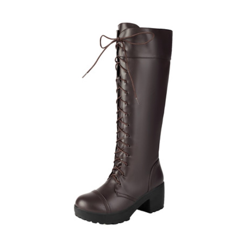 รองเท้าบูทผู้หญิงแบบผูกเชือกสู - Zip Up Boots Short บทวิจารณ์และราคา