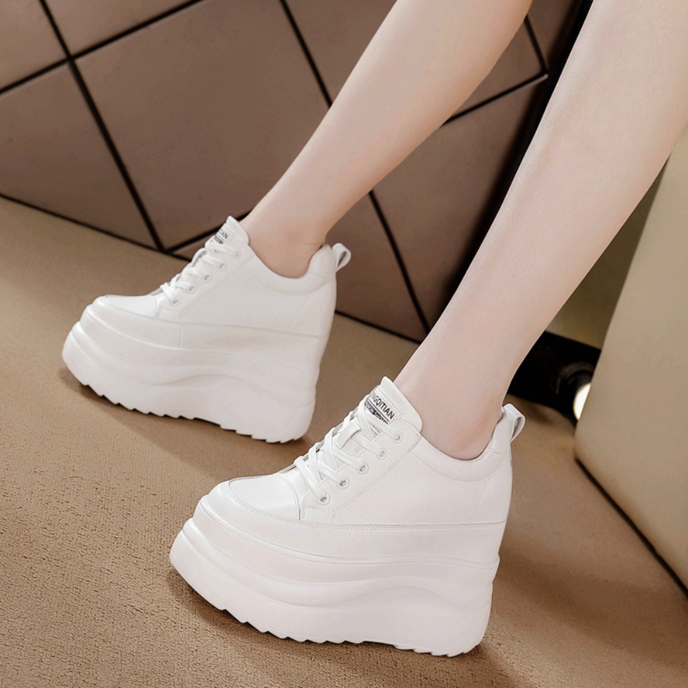 รองเท้าผ้าใบลำลองผู้หญิง ฤดูใบ - Wedge Heeled Sneaker บทวิจารณ์และราคา